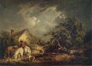 George Morland The Approaching Storm oil painting on canvas